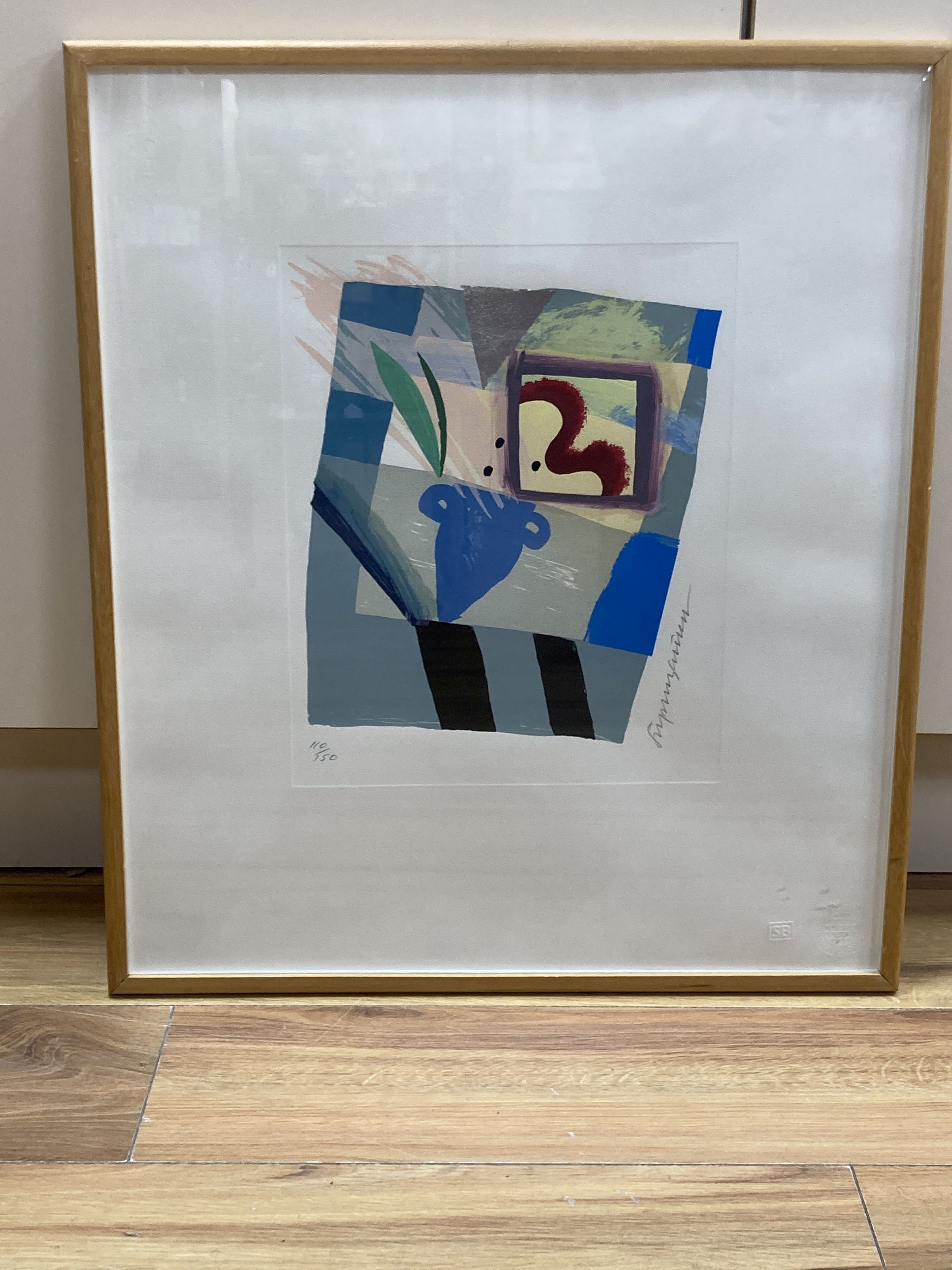 Stephen Bartlett (1942-), screenprint, 'Winter', signed, 110/150, overall 54 x 47cm